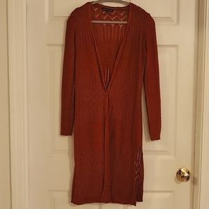 Love ❤️ Ellie. Burnt Orange Long Cardigan. Medium.